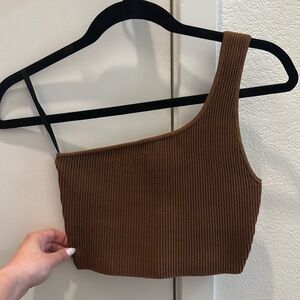 Aritzia Babaton One shoulder top